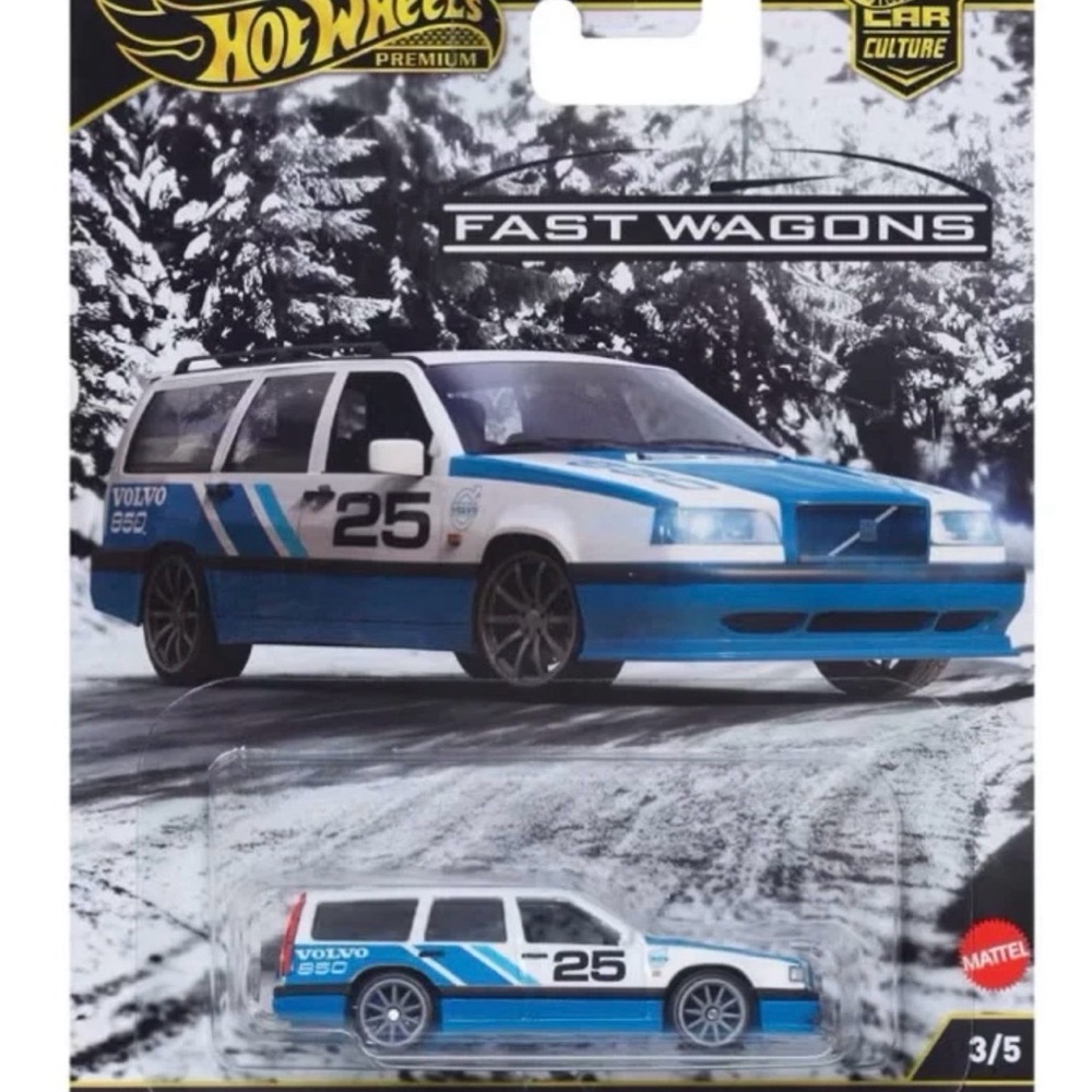 Hot Wheels Fast Wagons Blue and White Toy Car